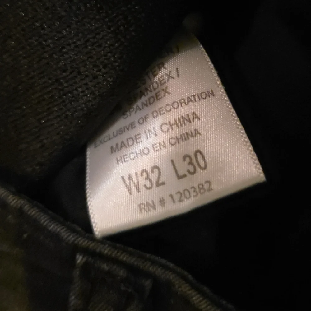 Vintage Black Straight Men's Jeans